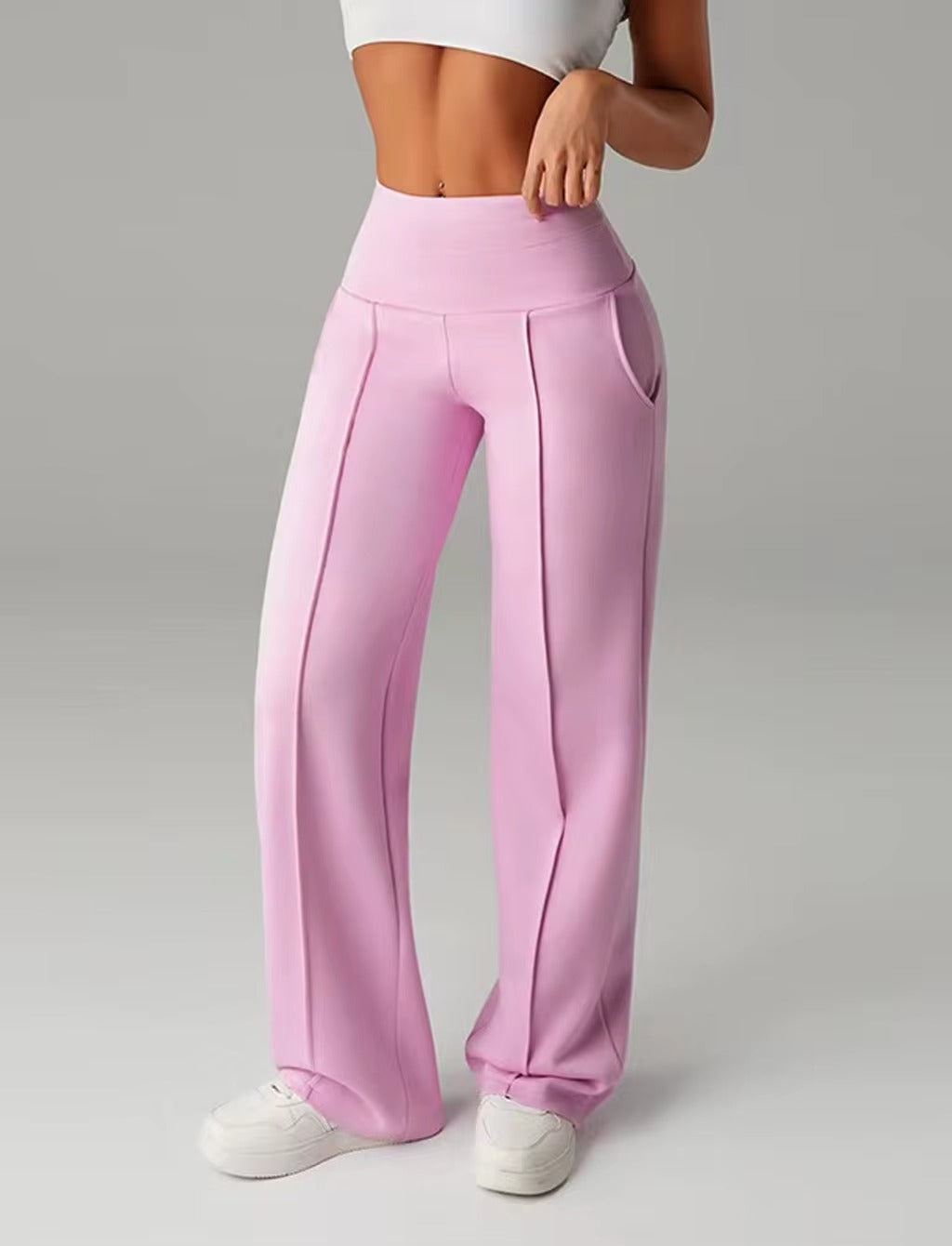 Pantaloni Loose Fit con Drappeggio