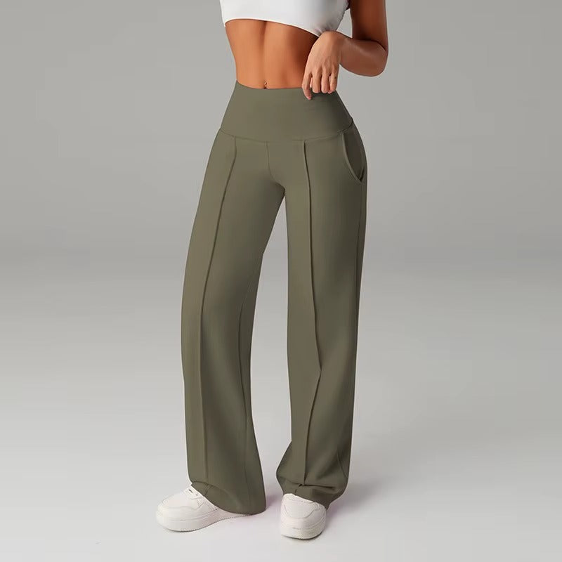 Pantaloni Loose Fit con Drappeggio